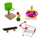 thumbnail image 2 of Juguetes de entrenamiento para pájaros, juguete de inteligencia para loros, carrito de la , anillos apilables, s para jugar, suministros Yinane Juguetes de entrenamiento de pájaros, 2 of 5