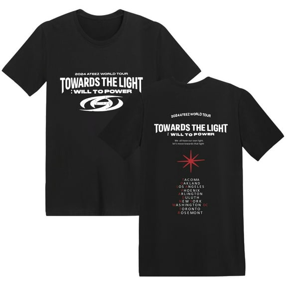 FOSSKOS ATEEZ T-Shirts Comfort Short-Sleeve For Men And Women