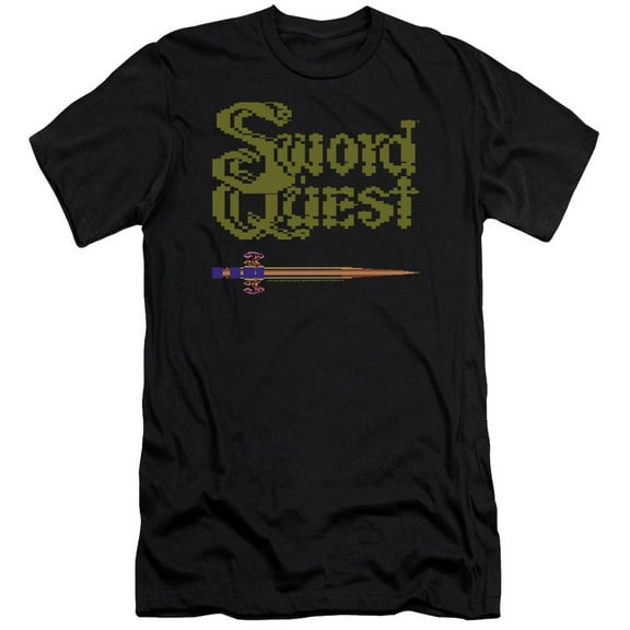 Atari 8 Bit Sword Premium S/S Adult 30/1 T-Shirt Black