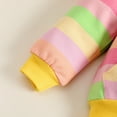 thumbnail image 6 of 2-9Year Kids Baby Girls Rainbow Pullover Hoodies Sweatshirt Casual Zip Up Loose Outwear Coat with Pockets, 6 of 10
