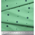 thumbnail image 1 of Soimoi Green Poly Georgette Fabric Butidar Jamdani Fabric Prints By Yard 52 Inch Wide, 1 of 2