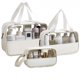 thumbnail image 1 of Neceseres de Maquillaje de Viaje, 3 Paquetes de 3 Tamaños, Organizador Cosmético con Cremallera para Mujer, Resistente al Agua, para Brochas y Accesorios Digitales, 1 of 8