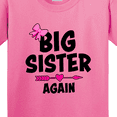 thumbnail image 4 of Inktastic Big Sister Again with Bow and Arrow Youth T-Shirt, 4 of 5