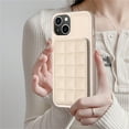 thumbnail image 6 of SaniMore for iPhone 15 (6.1" 2023) Case, Flip PU Leather Diamond-Shaped with Built-in Card Slots, Kickstand and Shockproof Anti-drop Phone Case for iPhone 15 Wallet Shell, Beige, 6 of 8