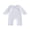 White, variant on Cenuakty Baby Fall Romper White Trim Long Sleeve Doll Collar Full Length Jumpsuit for Infant Boys and Girls