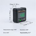 thumbnail image 3 of Digital Inclinometer Angle Finder 4-Sided Magnetic Laser Inclinometer IP54 Waterproof Woodworking Tools, 3 of 5