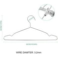 thumbnail image 3 of Lvelia 20 Packs Heavy Duty Metal Stainless Steel Hangers, Clothes Hangers for Clothing, Coats, Shirts, Jackets, Suits, 3 of 10