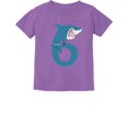 thumbnail image 1 of Tstars Boys Unisex 6th Birthday Gift Shark Shirt Birthday Gift for 6 Year Old Birthday Gift for Boys Gift for Six Years Old Birthday Party B Day Toddler Kids T-Shirt, 1 of 6