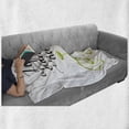 thumbnail image 6 of Bicycle Soft Flannel Fleece Throw Blanket, Life is a Bike Ride Words Print Pastel Color Unique Ride Graphic, Cozy Plush for Indoor and Outdoor Use, 50" x 70", Green Black, by Ambesonne, 6 of 6