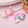 thumbnail image 2 of 3pcs Colorful Rainbow Candy Hairpins Cute Alloy Hair Clips Set For Kids Korean Style Girls Hair Clips, 2 of 6