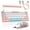 Pink Mixed-Blue Switch, variant on LexonElec T60PRO 60% Mechanical Keyboard and Mouse Combo+Coiled USB C Cable, Compact RGB LED Backlit Keyboard, Linear Red Switch, 6400 DPI Programmable RGB Mouse for PC Mac Gamer(Blue&White)