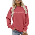 thumbnail image 1 of WEAIXIMIUNG Sweat-Shirt de Maternité pour Femmes, Manches Longues, Col Rond, Pull de Jardinage, Imprimé Lettre, 1 of 4