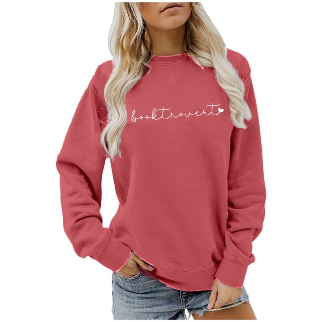 WEAIXIMIUNG Sweat-Shirt de Maternité pour Femmes, Manches Longues, Col Rond, Pull de Jardinage, Imprimé Lettre