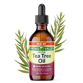 Spring Valley 100% Pure Tea Tree Oil for Skin , Liquid Supplement, 4 fl oz
