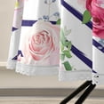 thumbnail image 5 of Coolnut 60" Floral Stripes Outdoor Round Tablecloth, Waterproof Stain-Resistant Non-Slip Circular Tablecloth with Umbrella Hole and Zipper for Tabletop Backyard Party BBQ Decor, 5 of 7