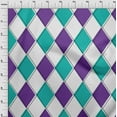 thumbnail image 4 of oneOone Viscose Chiffon Violet Fabric Argyle Fabric For Sewing Printed Craft Fabric By The Yard 42 Inch Wide, 4 of 4