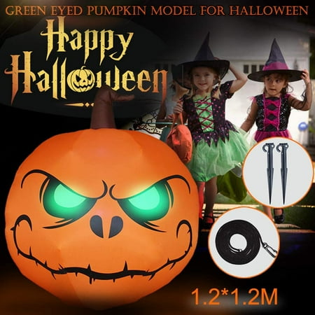 Goods 4 Foot Tall Lighted Halloween Inflatable Pumpkin ...