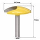 thumbnail image 2 of Fresadora eléctrica para madera, broca para fresadora de cuenco pequeño, crea diseños intrincados en madera dura, madera blanda y tableros compuestos, revestimiento amarillo resistente al calor que, 2 of 5