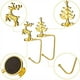 thumbnail image 5 of Colgador de calcetines de Navidad para fiestas, festivales, atmósferas, gancho para chimenea de Navidad, estante antideslizante personalizado, Kits de decoración para fiestas Copo de nieve dorado Billuyoard HA064988-05, 5 of 6