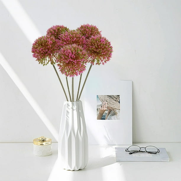Flores de diente de león de plástico de imitación,ramo de flores de jardinería,arreglo floral decorativo para el hogar,duradero y realista