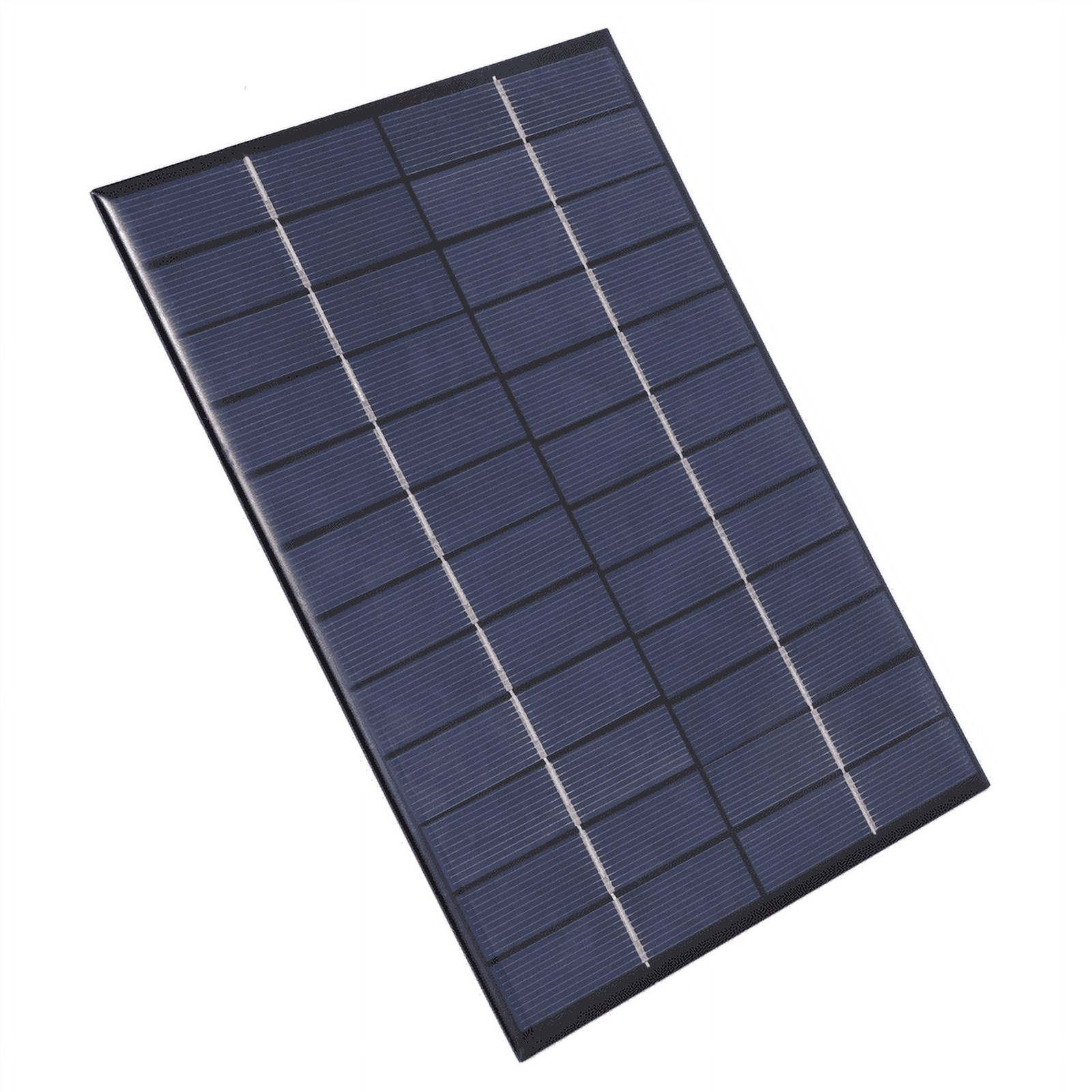 3X 12V 5.2W Mini Solar Panel Polycrystalline Solar Cells Silicon Epoxy Solar DIY Module System Battery Charger,3 x solar panels,black