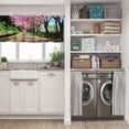 thumbnail image 5 of LALILO Kitchen Curtain Valance Cherry Blossom Thailand Rod Pocket Window Curtain 52"x 18" Set of 2, 5 of 5