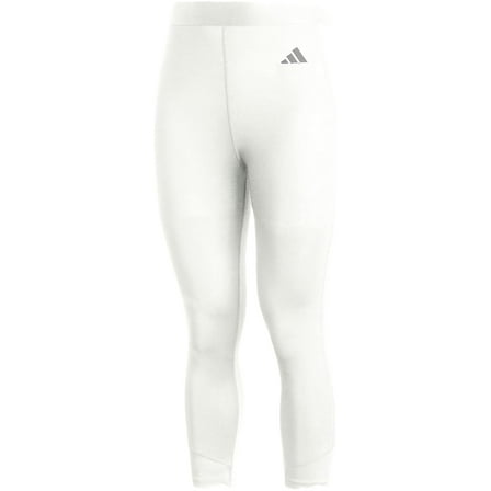 adidas Mens Techfit Training 3/4 Tights Pants (White, Large)