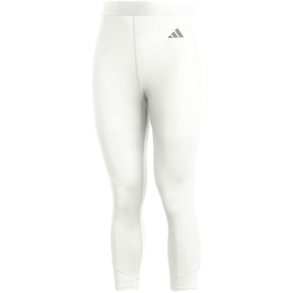 adidas Mens Techfit Training 3/4 Tights Pants (White, Large)
