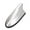 Silver, variant on Kiplyki Shark Fin Roof Antenna Aerial FM/AM Radio Signal Decoration Car Trim Universal