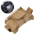 thumbnail image 4 of YM-Bolsa de almacenamiento de batería de contrapeso para casco Bolsa multifuncional para accesorios de casco (color barro), 4 of 10
