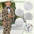 thumbnail image 6 of Xoenoiee Cat Paw Leopard Print Boy Formal Suits 2 Pieces Slim Fit Dresswear Suit Set Blazer Jacket Pants with Pockets for Boys, Size 7-8 Years, 6 of 7