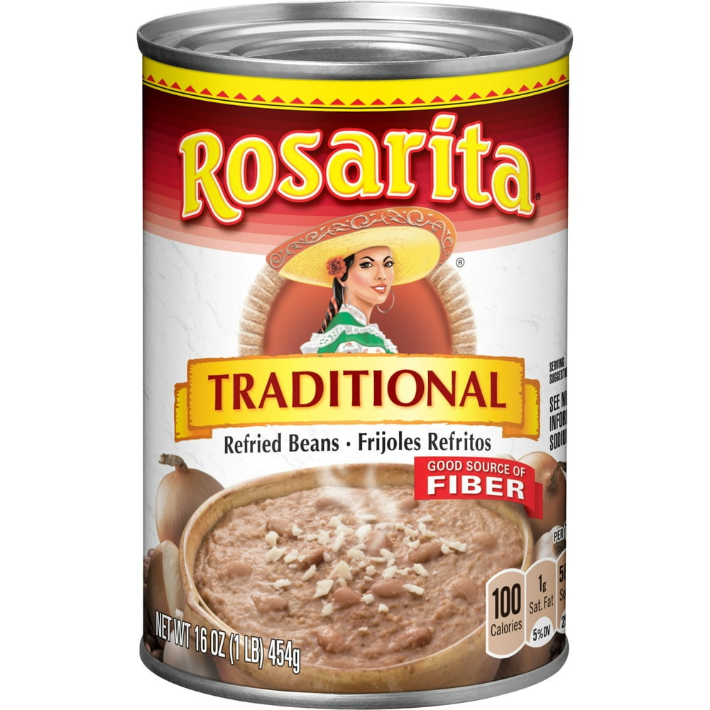 Rosarita Traditional Refried Beans, 16 oz