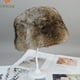 thumbnail image 2 of Gorro de piel de conejo Natural para hombre y mujer, gorro cálido de estilo ruso, a la moda, para invierno, novedad de 2023, 2 of 4