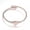 Rose Gold, variant on 316 Stainless Steel Torque Bangles Heart Flexible Rose Gold Silver 2.2" P281-Yellow Gold