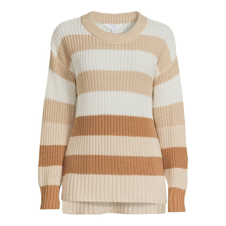 Time and tru striped best sale sweater