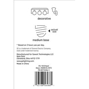GE Incandescent Light Bulbs, 25 Watt, G16.5 Globe Bulbs, Medium Base, 2pk