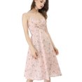 thumbnail image 1 of INSPIRE CHIC Women's Floral Twist Front Adjustable Strap Dress, 1 of 6