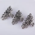 thumbnail image 6 of Fancy Hair Claw Jaw Clips Pins For Womens, Vintage Rhinestone Crystal Flowers Hair Barrette for Thick Hair Accessories White Silver, 6 of 6