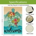 thumbnail image 4 of Summer Sea Turtle Beach Garden Flag, 12 x 18 Inch Burlap, Double-Sided Printed Seasonal Farmhouse Lawn Yard Indoor Outdoor Decor Flag, 4 of 6