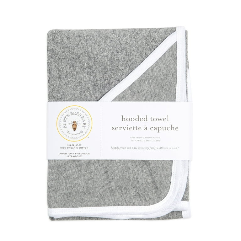 Burt s Bees Baby Hooded Bath Towel Organic Cotton Walmart