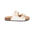 thumbnail image 4 of YOKI GIAN-218 Women's Slip On Double Buckle Woven Cork Footbed Open Toe Sandal, 4 of 5