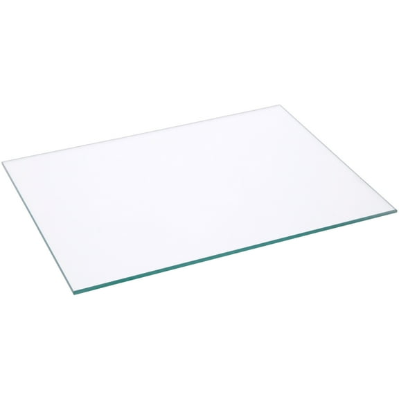 Plymor 6" x 8" Rectangle, 3mm Thick Non-Beveled Clear Glass