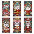 thumbnail image 1 of pitrice China-Chic Creative Folding Cartoon New Year Lucky Seal Rabbit Red Bag, 1 of 1