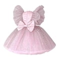 thumbnail image 5 of WOLLEDR Little Girls Sweet Princess Dresses Kids Baby Girls Sleeveless Tutu Party Gown Toddler Bridesmaid Skirt for 6 M-6 Years, 5 of 9