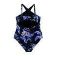 thumbnail image 4 of Lysa Women's Plus Size Kylie Keyhole One Piece Swimsuit 0X 1X 2X 3X, 4 of 4