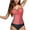 Pink, variant on Women's One Piece Swimsuit Mesh Transparent Suspender Sexy Swimsuit Bathing Suit for Women