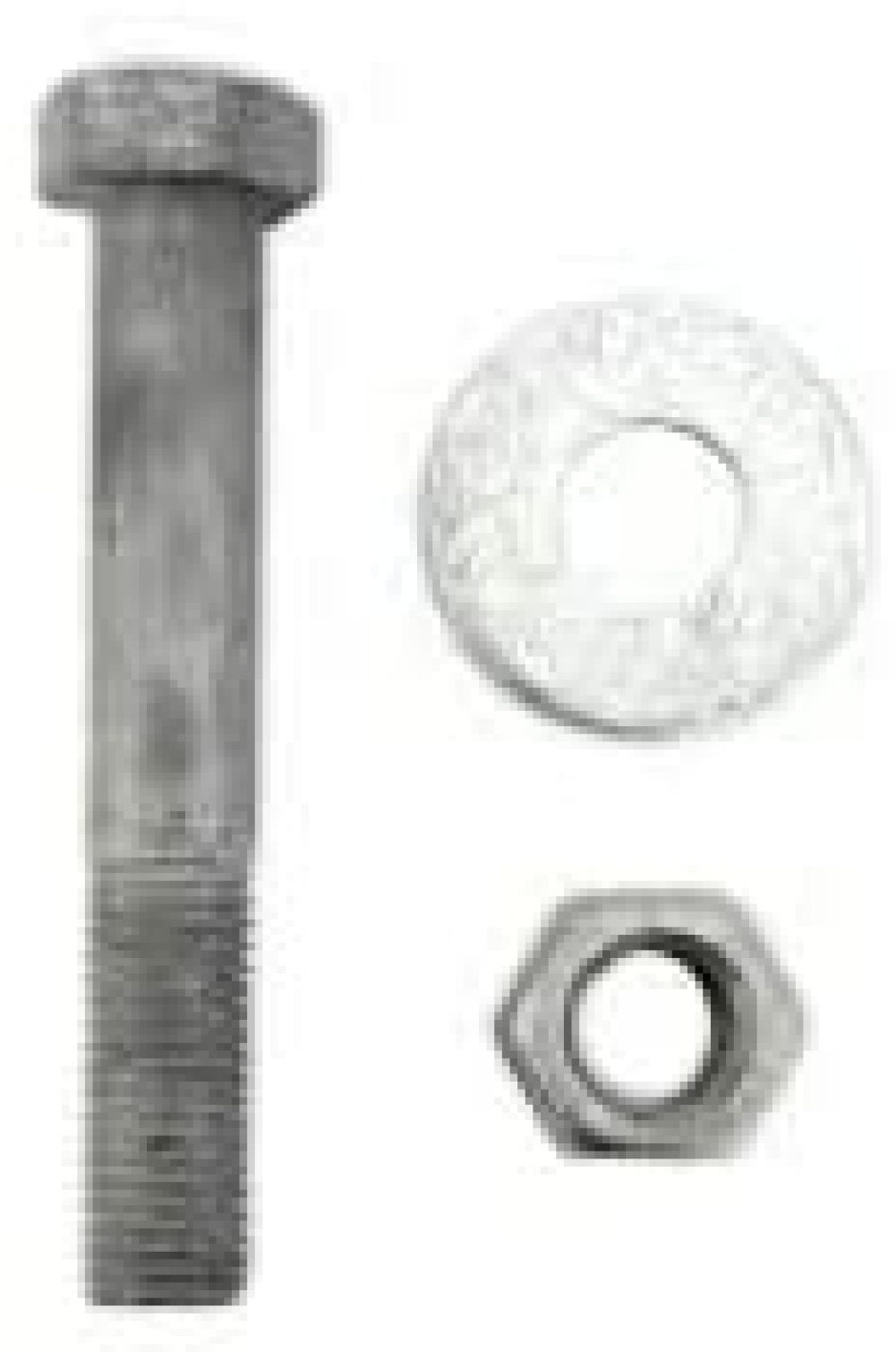 10 FREE 1/4" Galvanized Hex Bolts With Nuts and Washers Multiple Sizes 