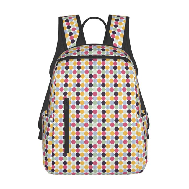 Disketp Polka Dot Mochila Ligera e Impermeable, Mochila de Día Resistente para Viajes, Senderismo y Uso Diario para Hombre y Mujer