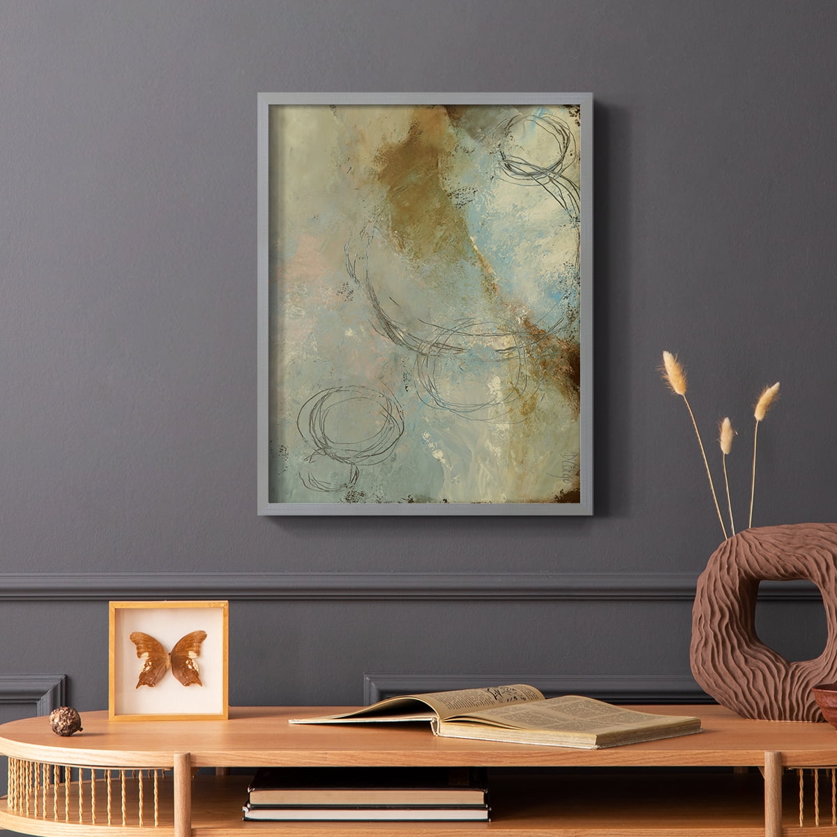 Zen Path I Framed Print - Solid Wood in Single Picture Frame Solid Wood 2 Framed Print