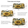 thumbnail image 5 of Qxltty Cyan Butterfly Sunflower Car Windshield Sunshades Foldable UV Rays Sun Visor Protector Keep Your Vehicle Cool 55×27.6in, 5 of 8
